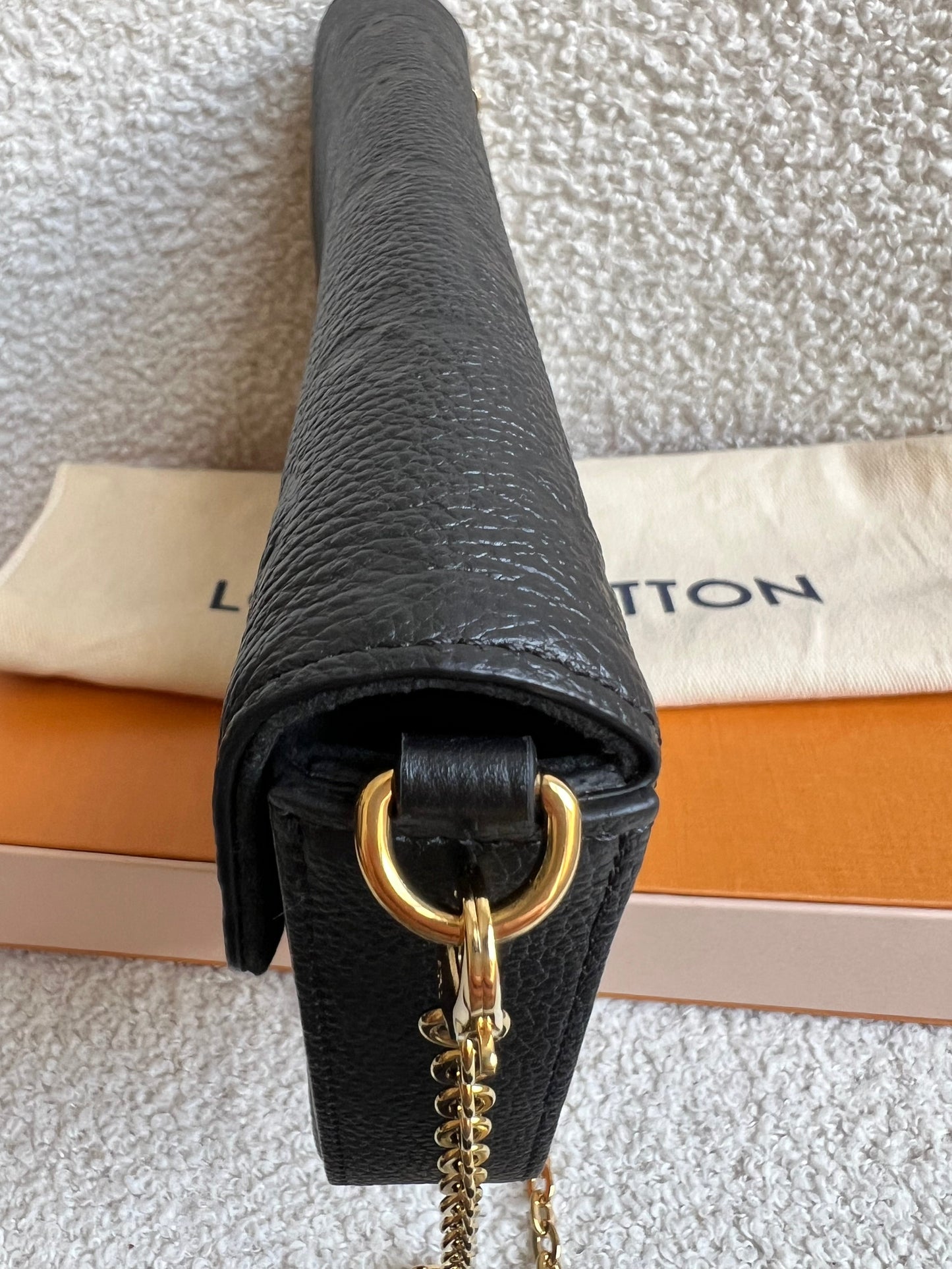Louis Vuitton Felicie Pochette Black Empreinte Monogram (RRP £1230)