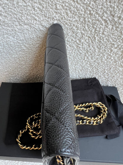 Chanel Black Caviar Wallet on Chain (RRP £2,930)