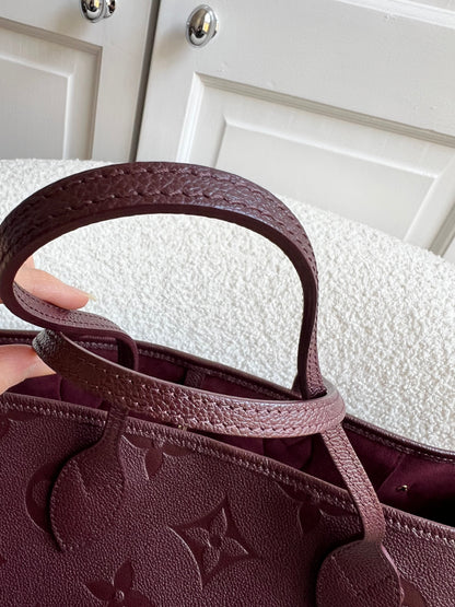 Louis Vuitton Neverfull MM Wine Empreinte (RRP £1,970)