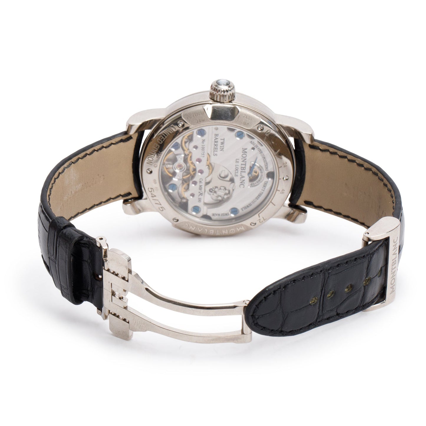 Montblanc 2022 Limited Edition 18k White Gold Nicolas Rieussec 43 MM Chronograph Automatic Watch Silver/Grey Dial 102333 w/ Papers