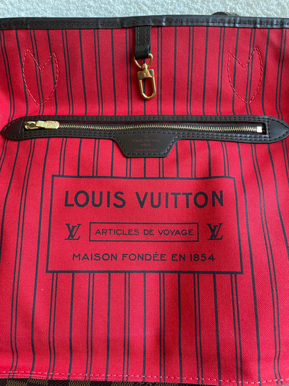 Louis Vuitton Neverfull MM Damier Ebene Cherry Interior (RRP £1,430)