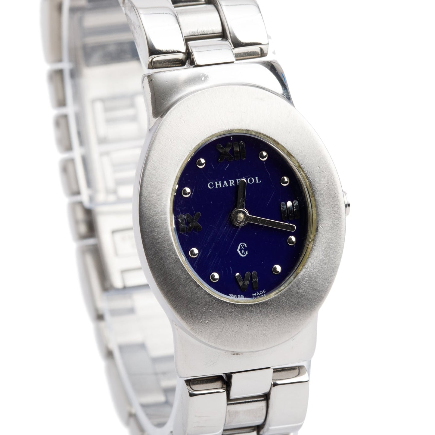 Charriol Stainless Steel 23 MM Azuro Watch Blue Dial