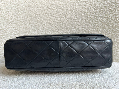 Chanel Vintage Black Lambskin Camera Bag with 24k Gold Hardware