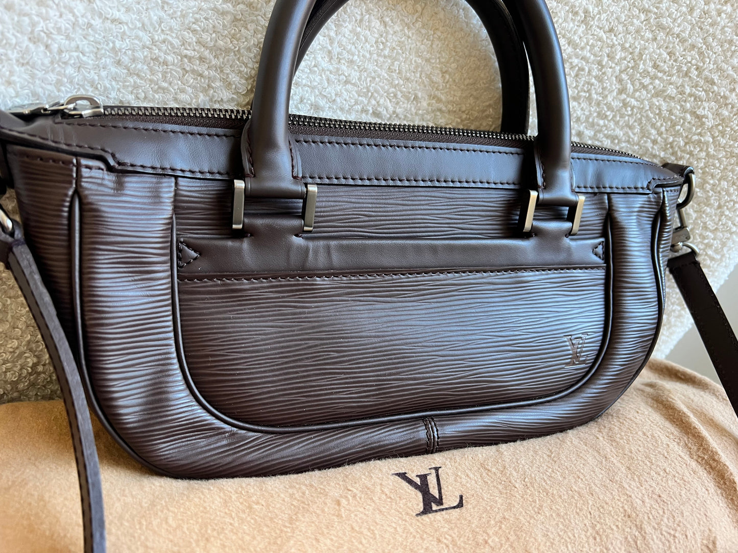 Louis Vuitton Dhanura PM Dark Brown Epi Leather