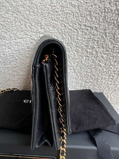 Chanel Wallet on Chain in Black Lambskin Gold Hardware (RRP £2,930)