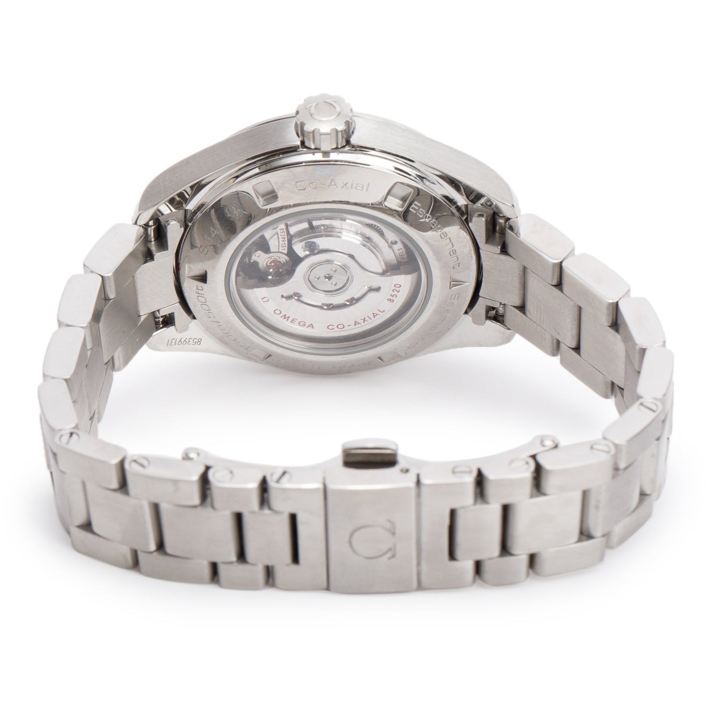 Omega Stainless Steel Seamaster Aqua Terra 34 MM 150M Co-Axial Chronometer Automatic Watch White Dial w/ Papers