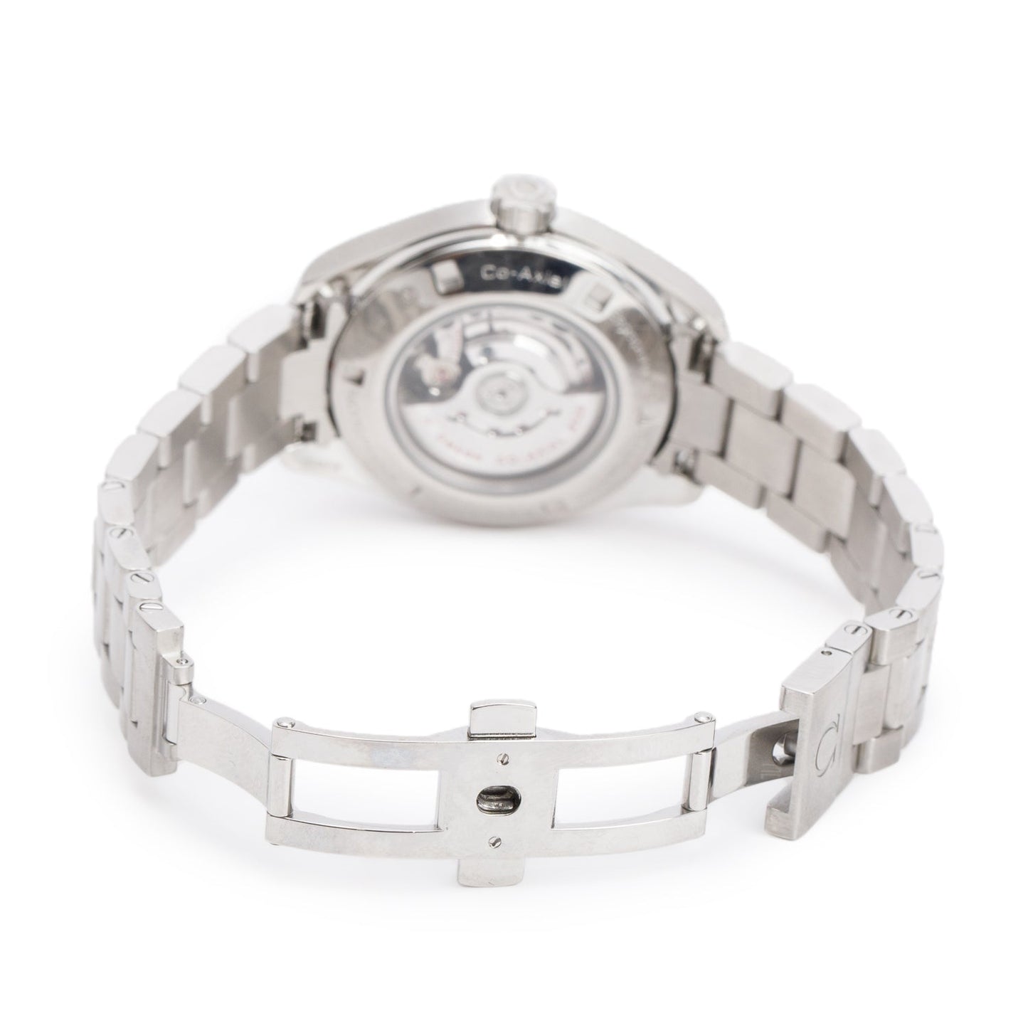 Omega Stainless Steel Seamaster Aqua Terra 34 MM 150M Co-Axial Chronometer Automatic Watch White Dial w/ Papers