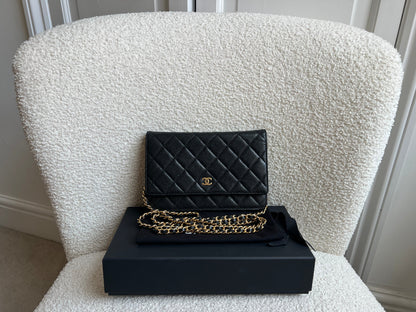 Chanel Black Caviar Wallet on Chain (RRP £2,930)