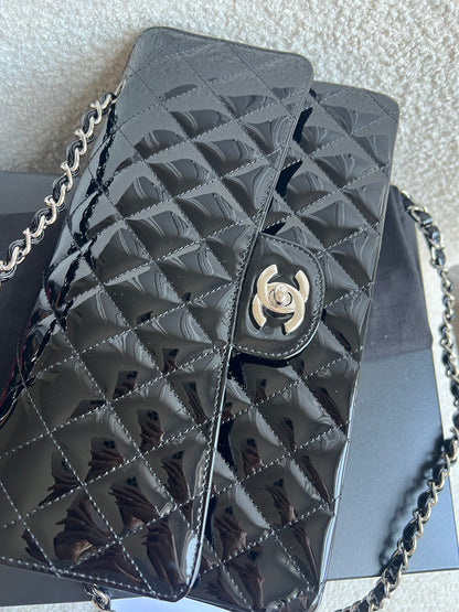 Chanel Medium Classic Flap in Black Patent Leather