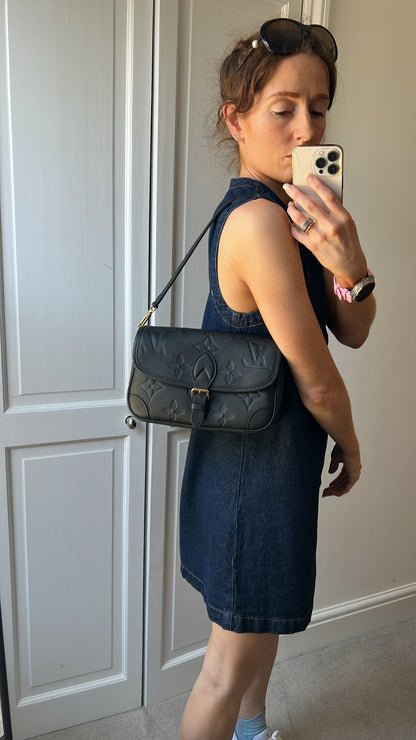 Louis Vuitton Diane Satchel Black Empreinte (RRP £2,120)