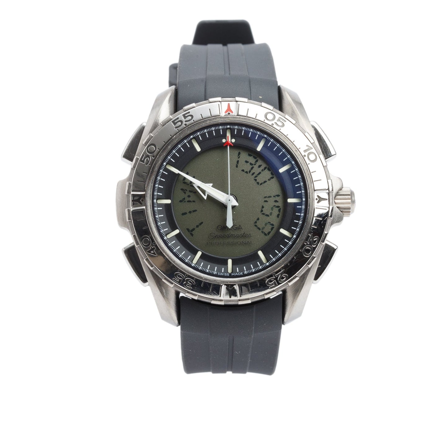 Omega Vintage Titanium Speedmaster X33 41 MM Quartz Digital Watch