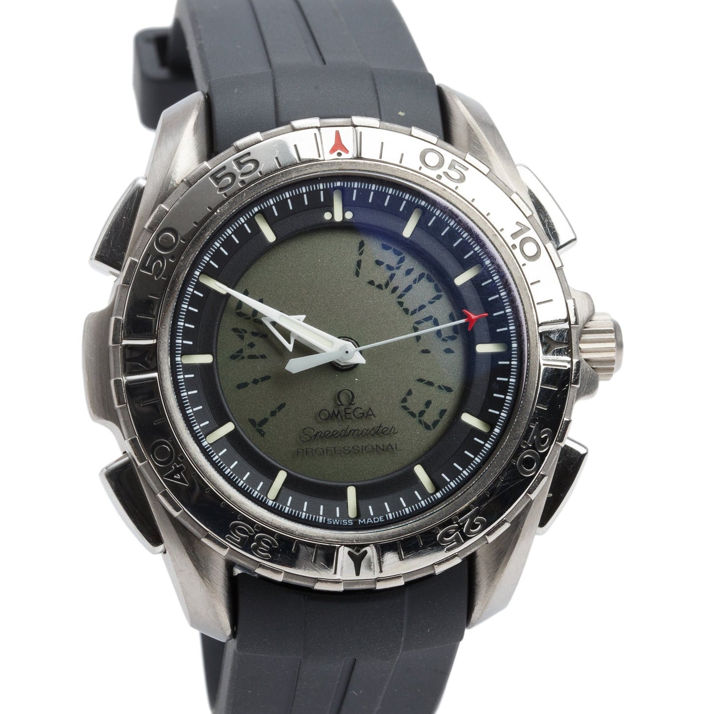 Omega Vintage Titanium Speedmaster X33 41 MM Quartz Digital Watch