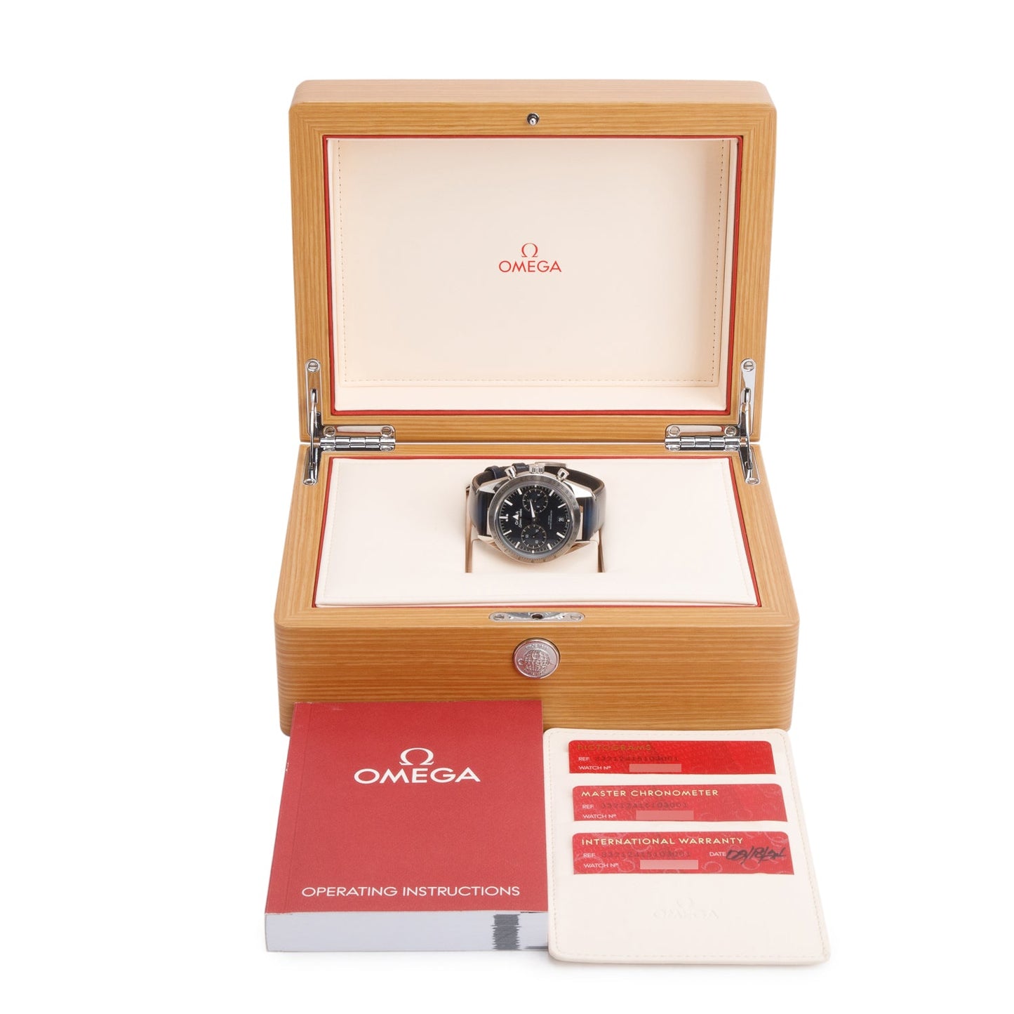 Omega 2024 Stainless Steel Speedmaster '57 40.5 MM Automatic Chronograph Watch Navy Dial w/ Box & Papers