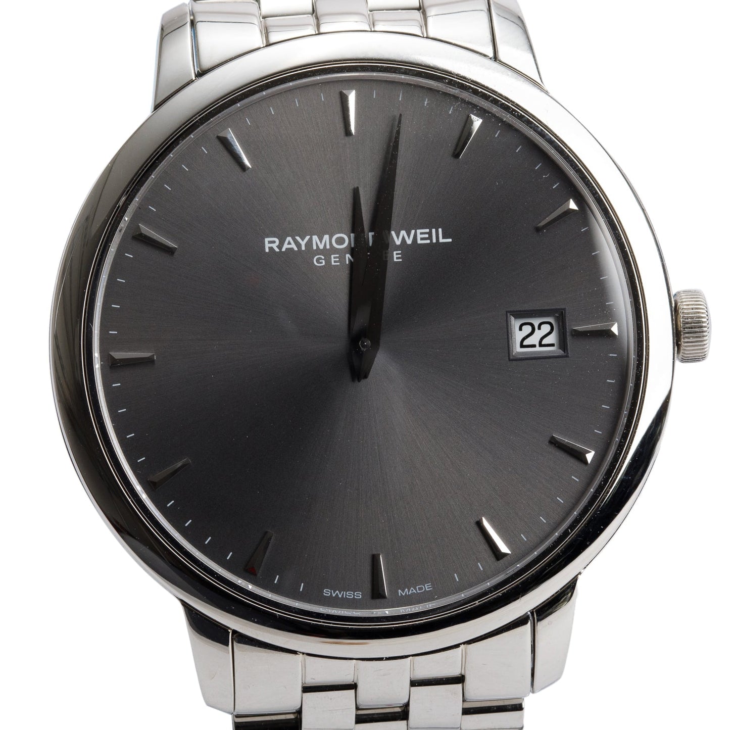 Raymond Weil Stainless Steel Toccata 42 MM Watch Grey Dial 5588