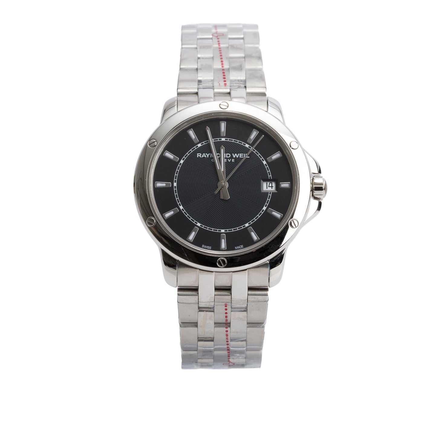 Raymond Weil Stainless Steel Tango 39 MM Quartz Watch Black Dial 5591