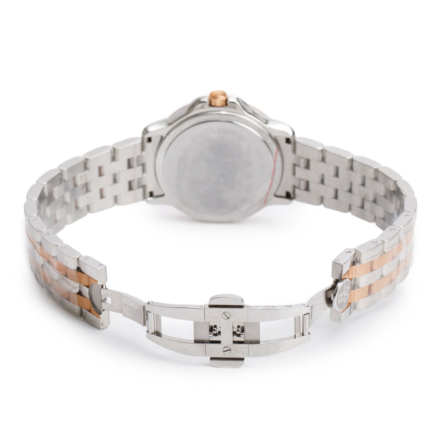 Raymond Weil Stainless Steel & Rose Gold Plated Steel Tango 39 MM Quartz Watch White Dial 5591