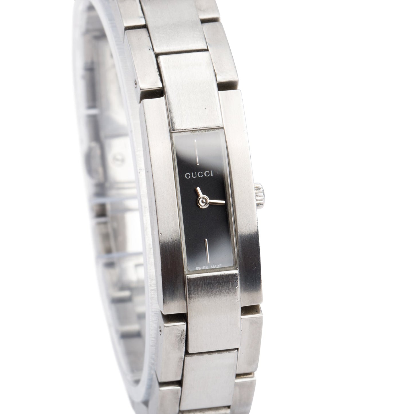 Gucci Stainless Steel 4600L Series Quartz Watch Black Dial