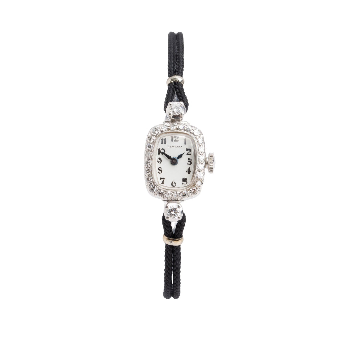 Antique Hamilton Platinum & Diamond Watch