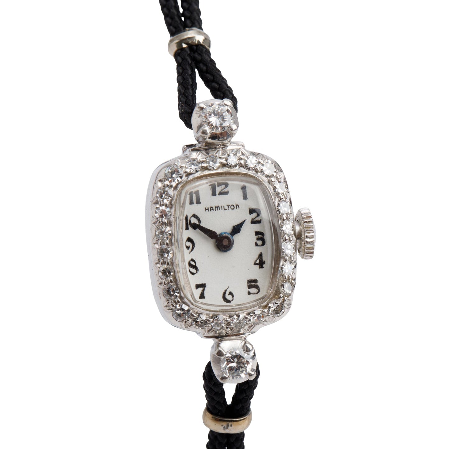 Antique Hamilton Platinum & Diamond Watch