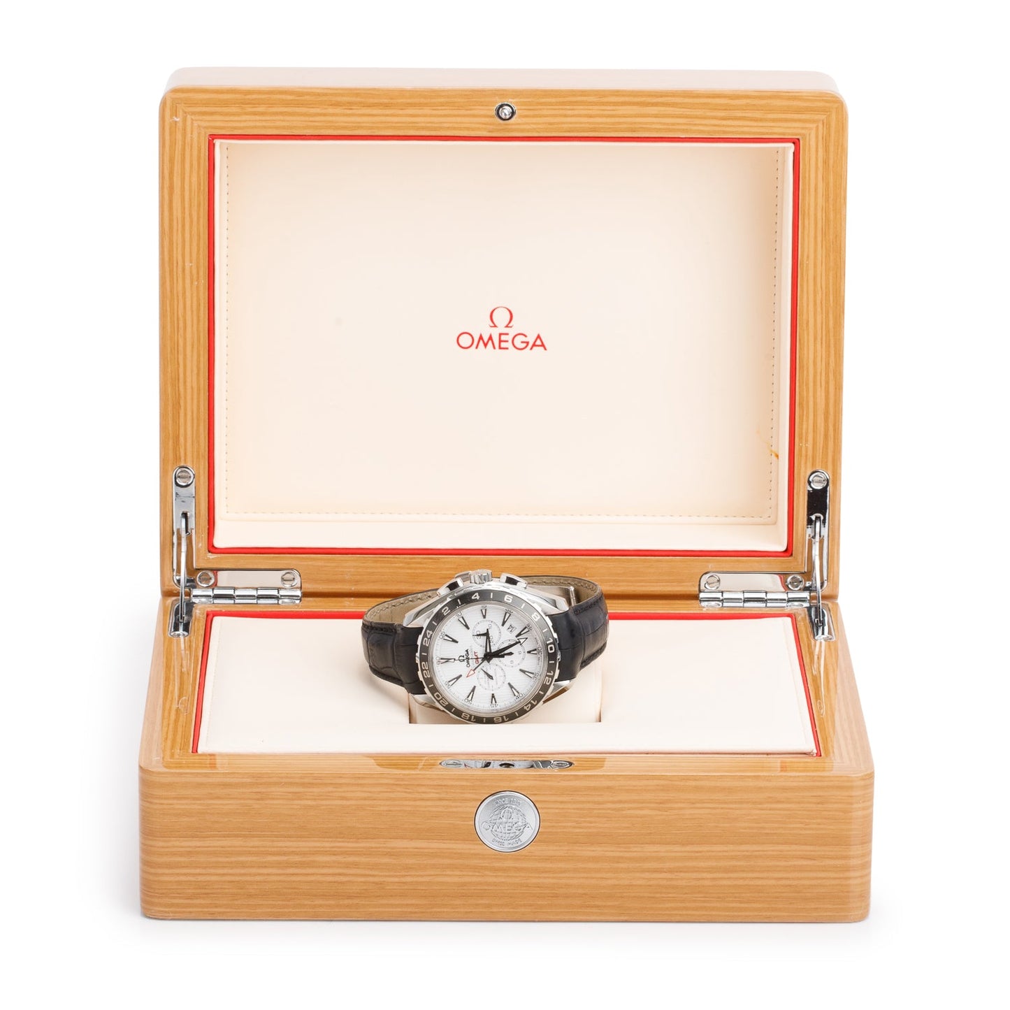 Omega Stainless Steel Seamaster Aqua Terra 150M 44 MM Chronograph Automatic Watch White Dial w/ Box