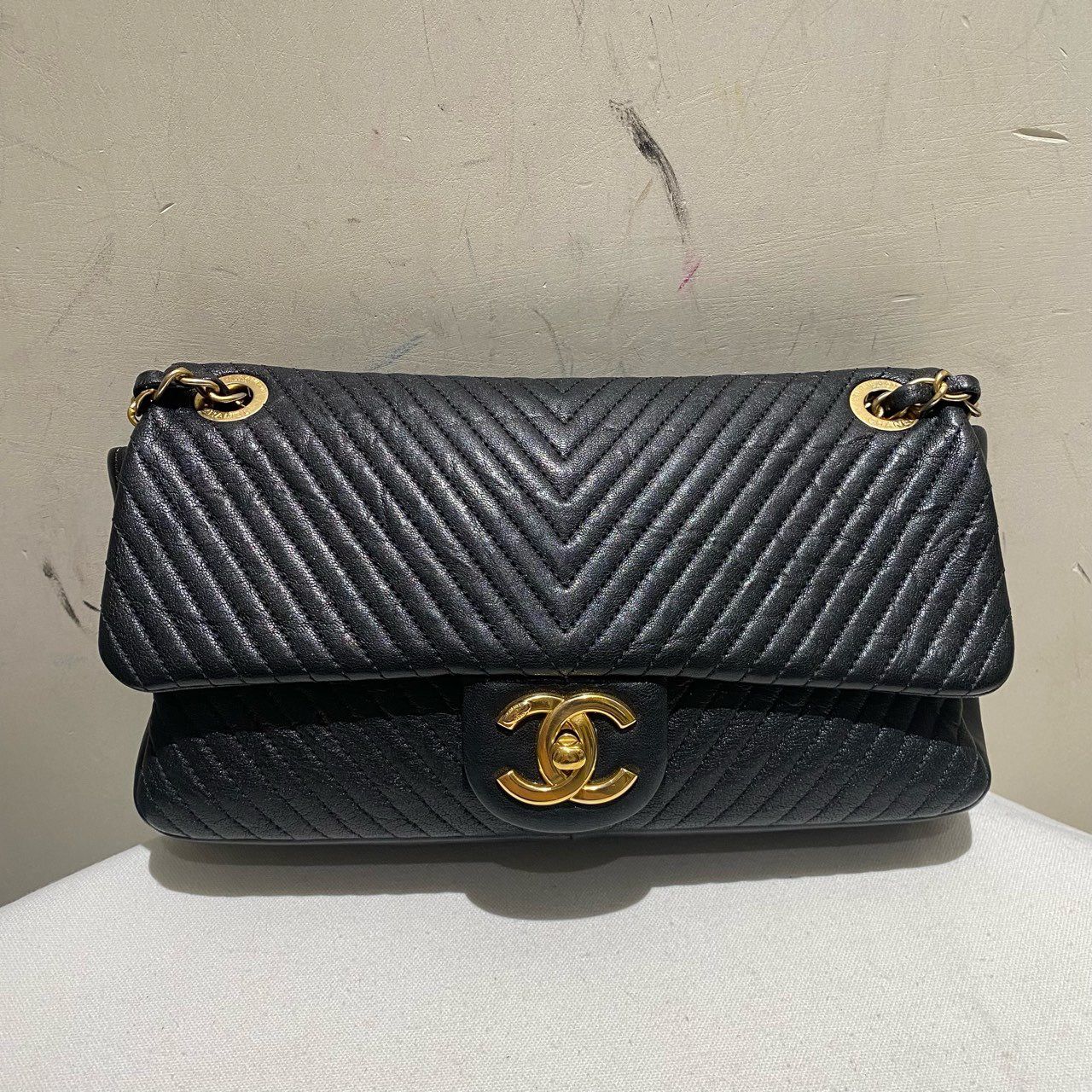 Chanel Classic Flap Leather Black Crossbody