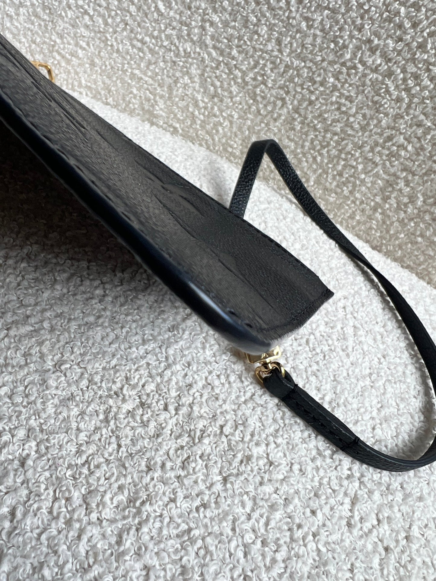 Louis Vuitton Pouch (from Neverfull) Black Empreinte