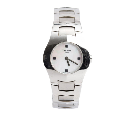 Tissot Stainless Steel L540 Dream's 26 MM Quartz Watch Diamond Mother of Pearl Dial