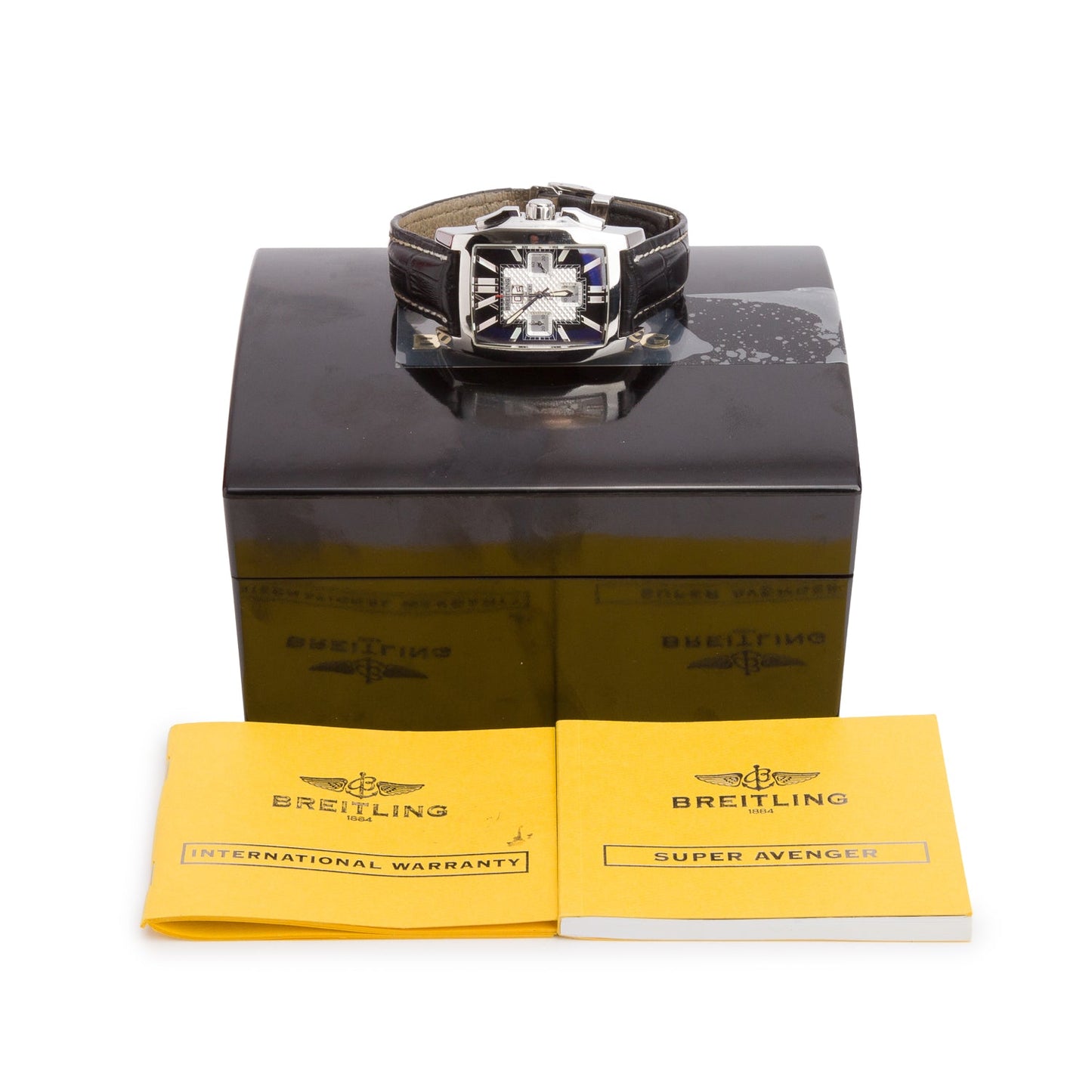 Breitling Stainless Steel Bently Flying B Automatic Chronograph Watch Black Dial A44365 w/ Box & Papers