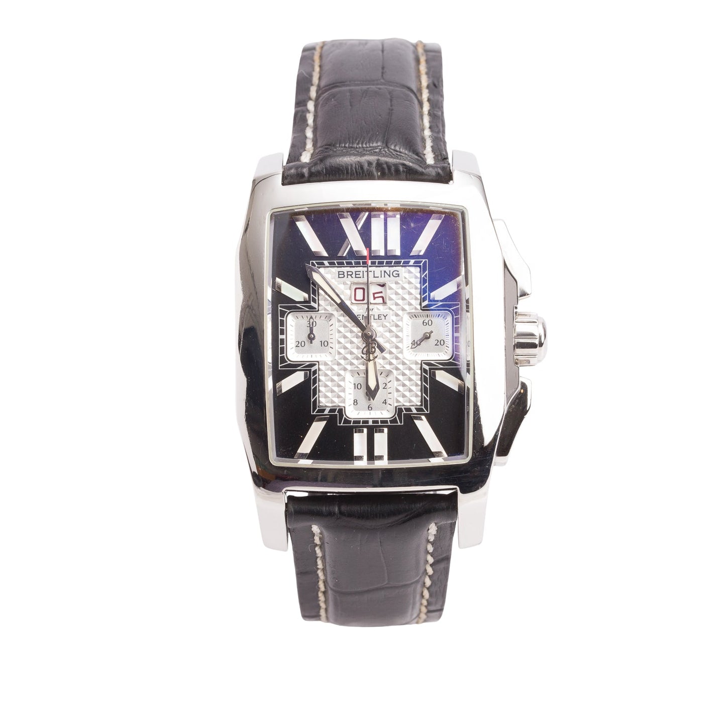 Breitling Stainless Steel Bently Flying B Automatic Chronograph Watch Black Dial A44365 w/ Box & Papers