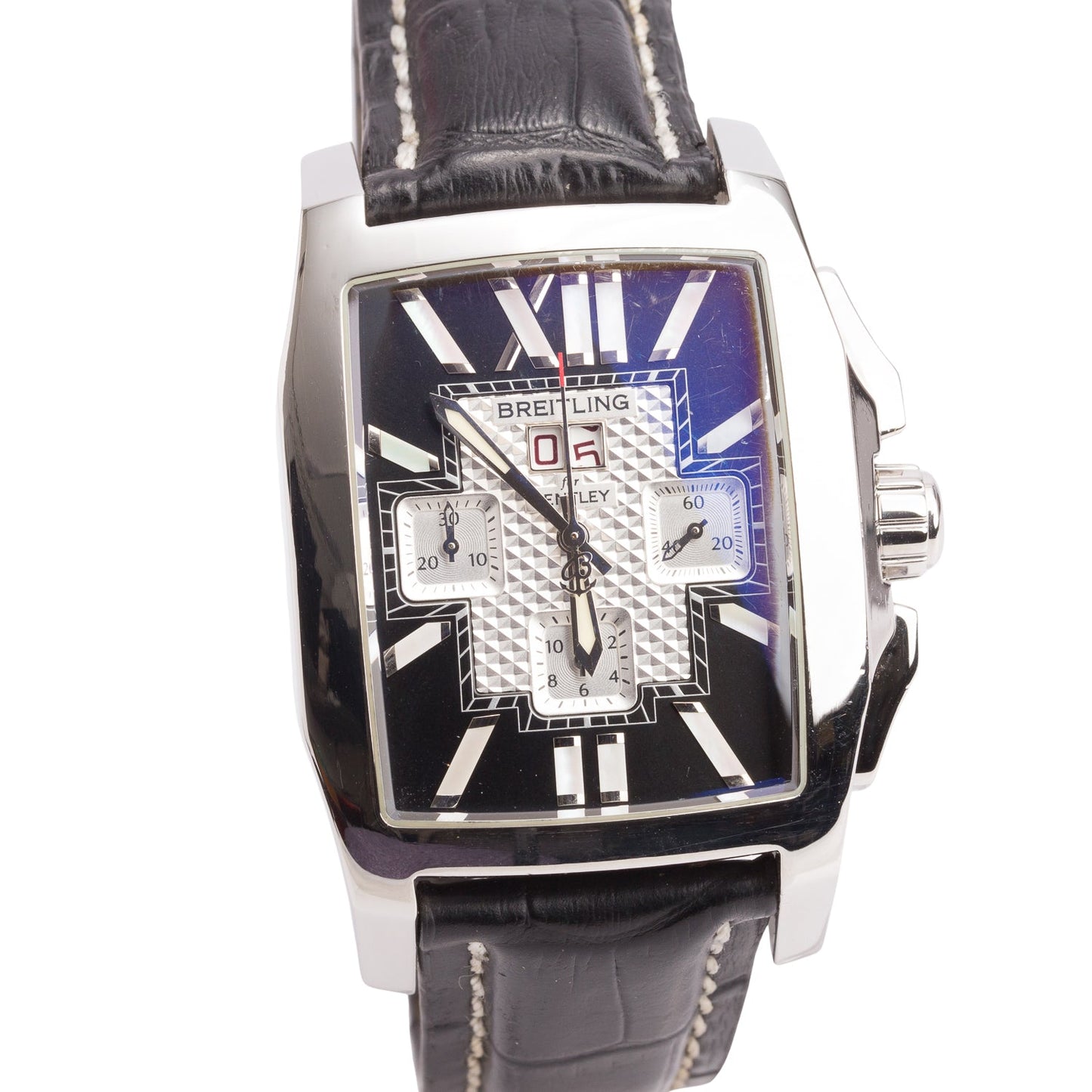 Breitling Stainless Steel Bently Flying B Automatic Chronograph Watch Black Dial A44365 w/ Box & Papers