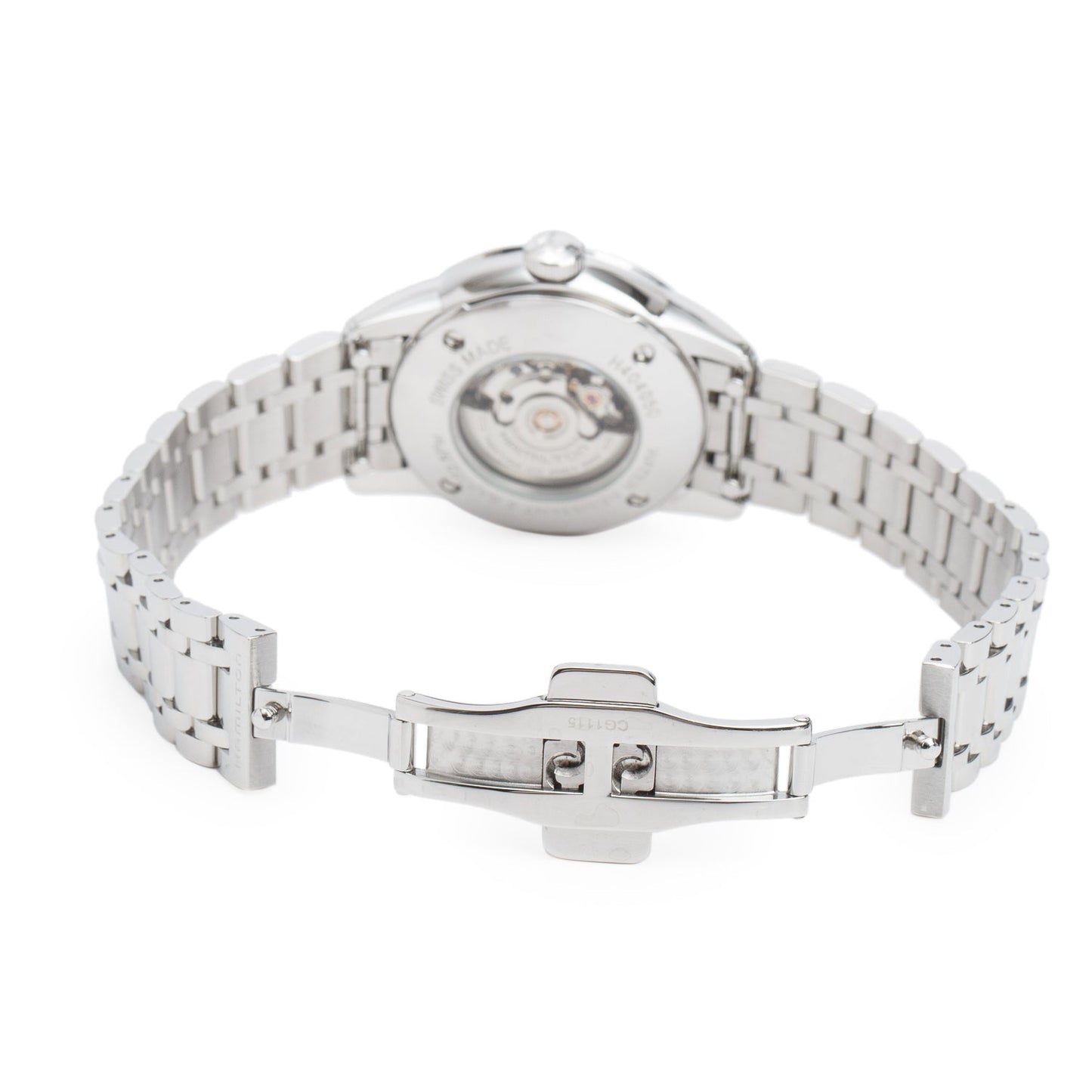 Hamilton 2025 Stainless Steel Classic Railroad 32MM Automatic Watch Diamond Mother of Pearl Dial w/ Box & Papers