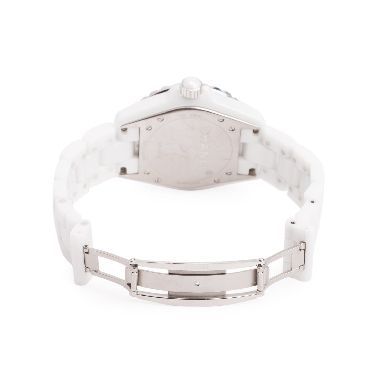 Chanel White Ceramic J12 Caliber 12.1 38 MM Automatic Watch H5700