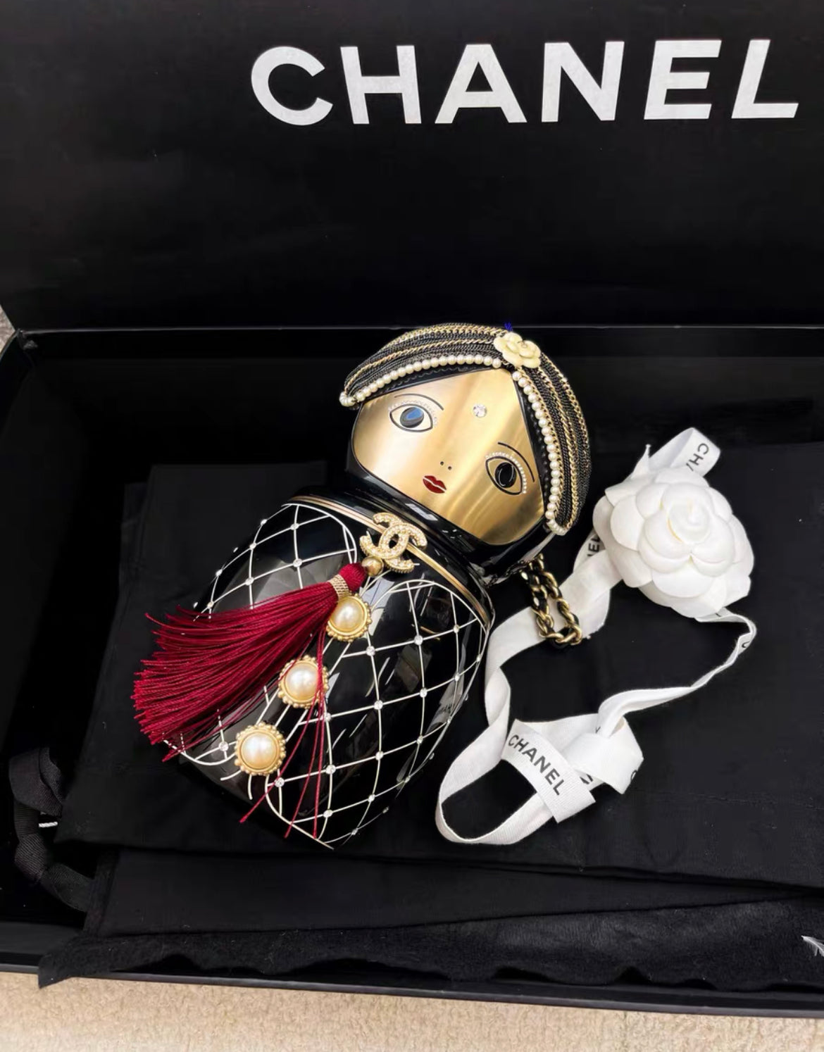 Chanel Luxury Leather Black Clutch Style 2
