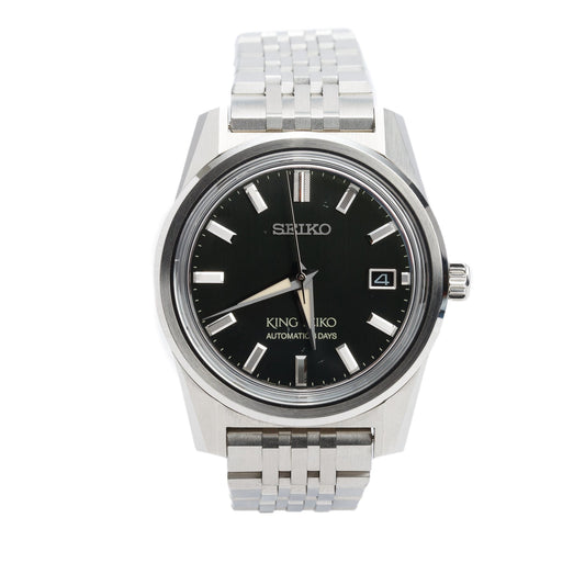 Seiko Stainless Steel King Seiko 38 MM Automatic Watch Olive Green Dial SPB391J1 w/ Box