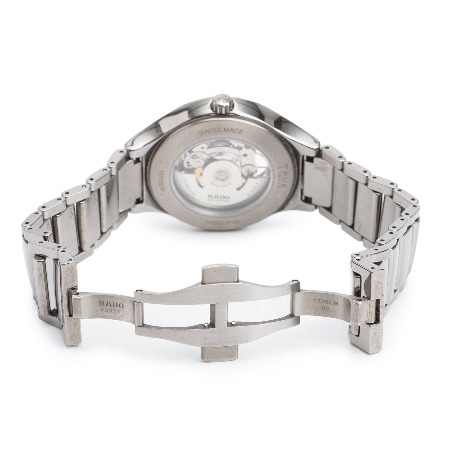 Rado Ceramic True Round 40 MM Open Heart Automatic Watch Grey Dial