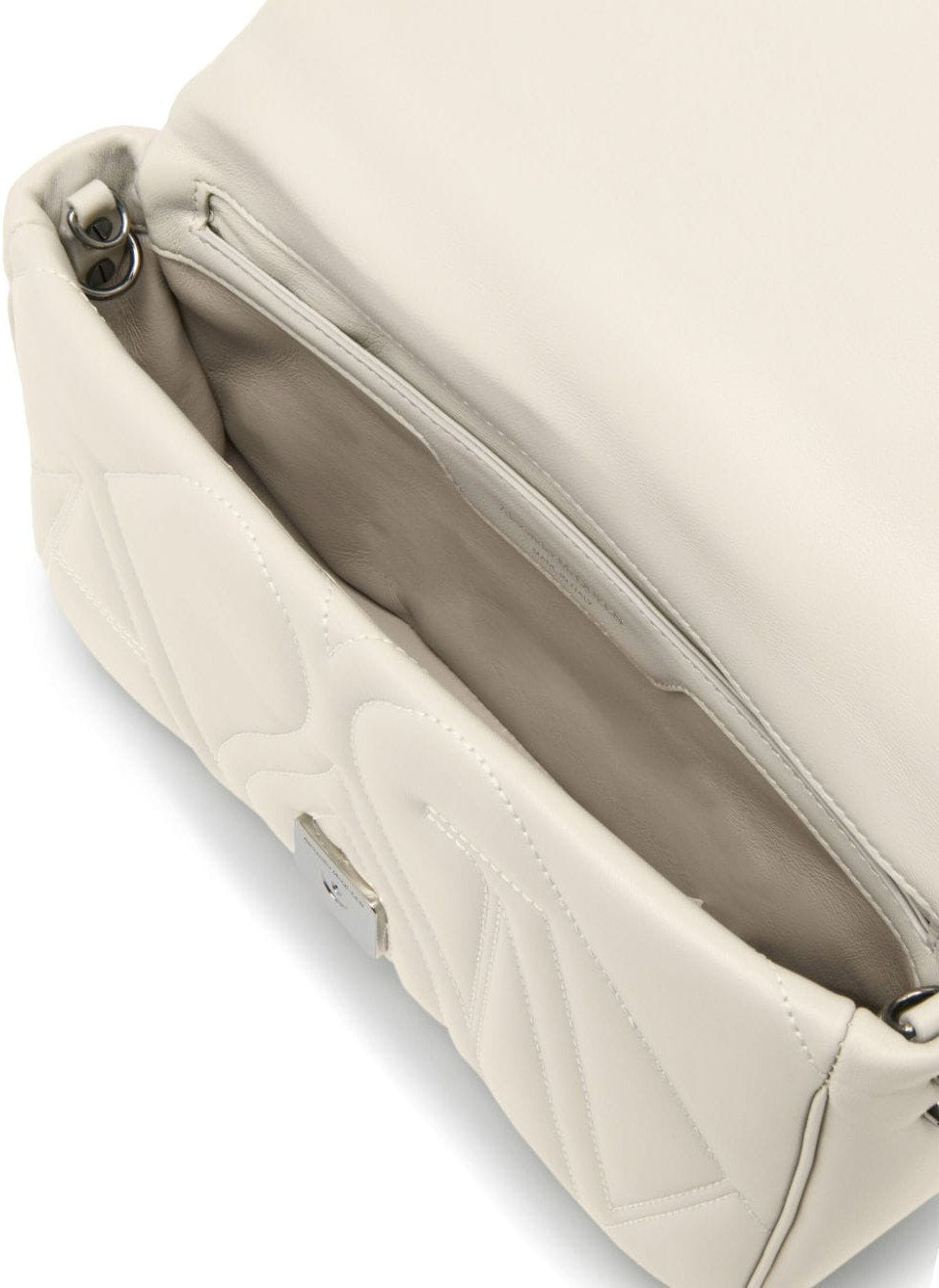 SEAL LOGO SMALL LEATHER CROSSBODY BAG