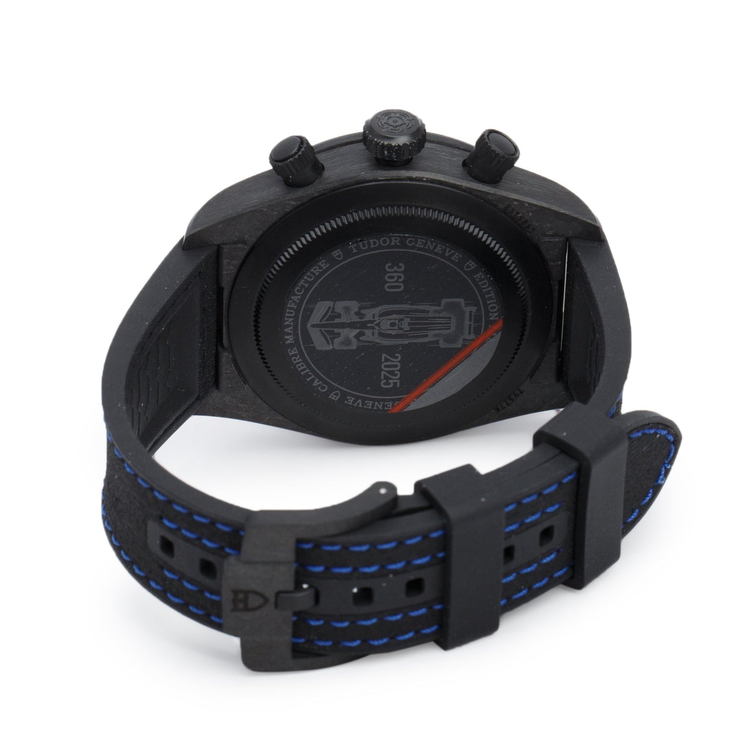 Tudor 2025 Black Carbon Black Bay 42 MM Automatic Chronograph Watch White Dial 79377KN w/ Box & Papers