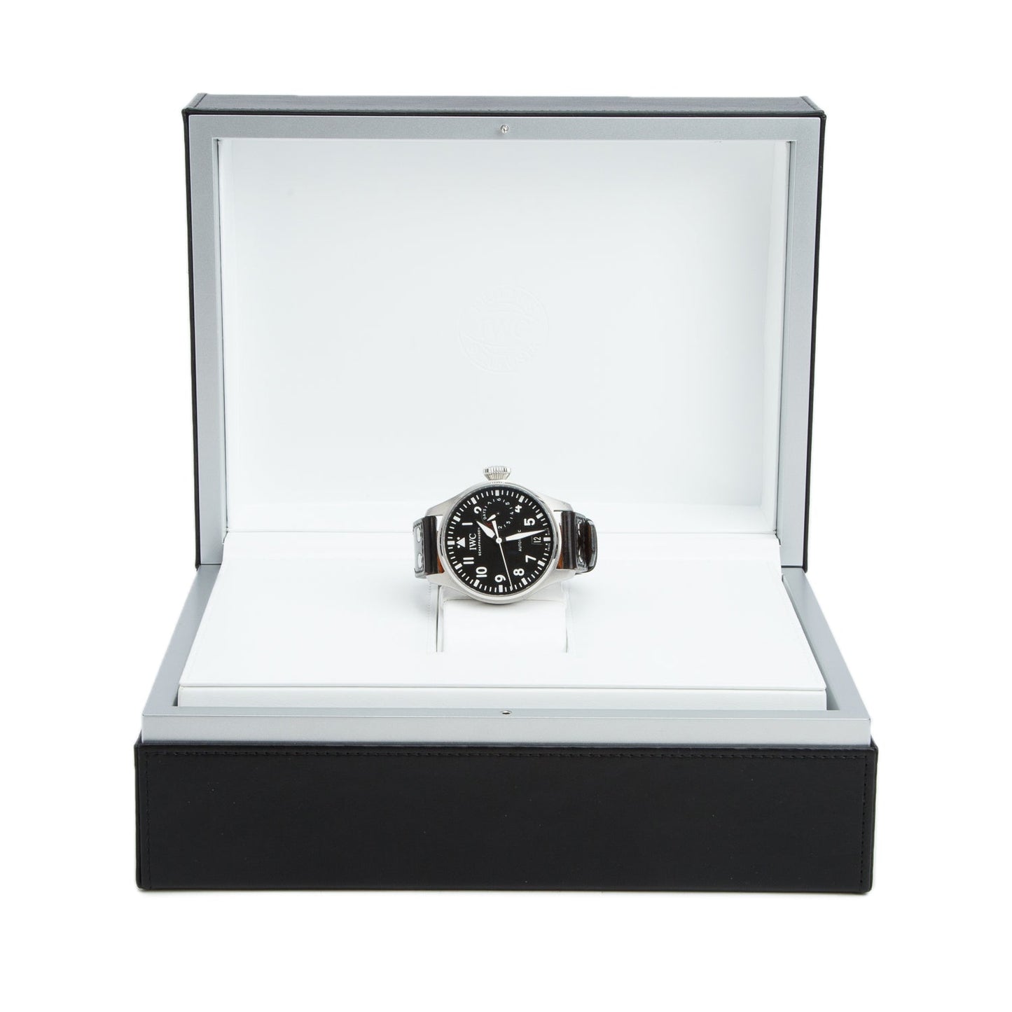 IWC Stainless Steel Big Pilot 46 MM Automatic Watch Back Dial IW500912 w/ Box