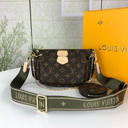 Makersluxe - Monogram Multi Pochette Crossbody Bag