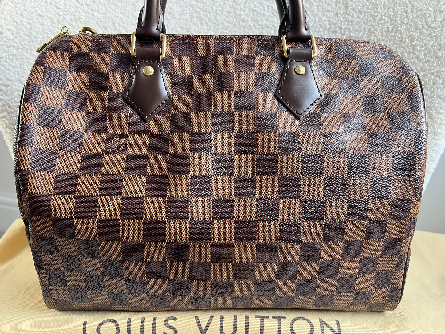 Louis Vuitton Speedy Bandouliere 30 Damier Ebene (RRP £1490)