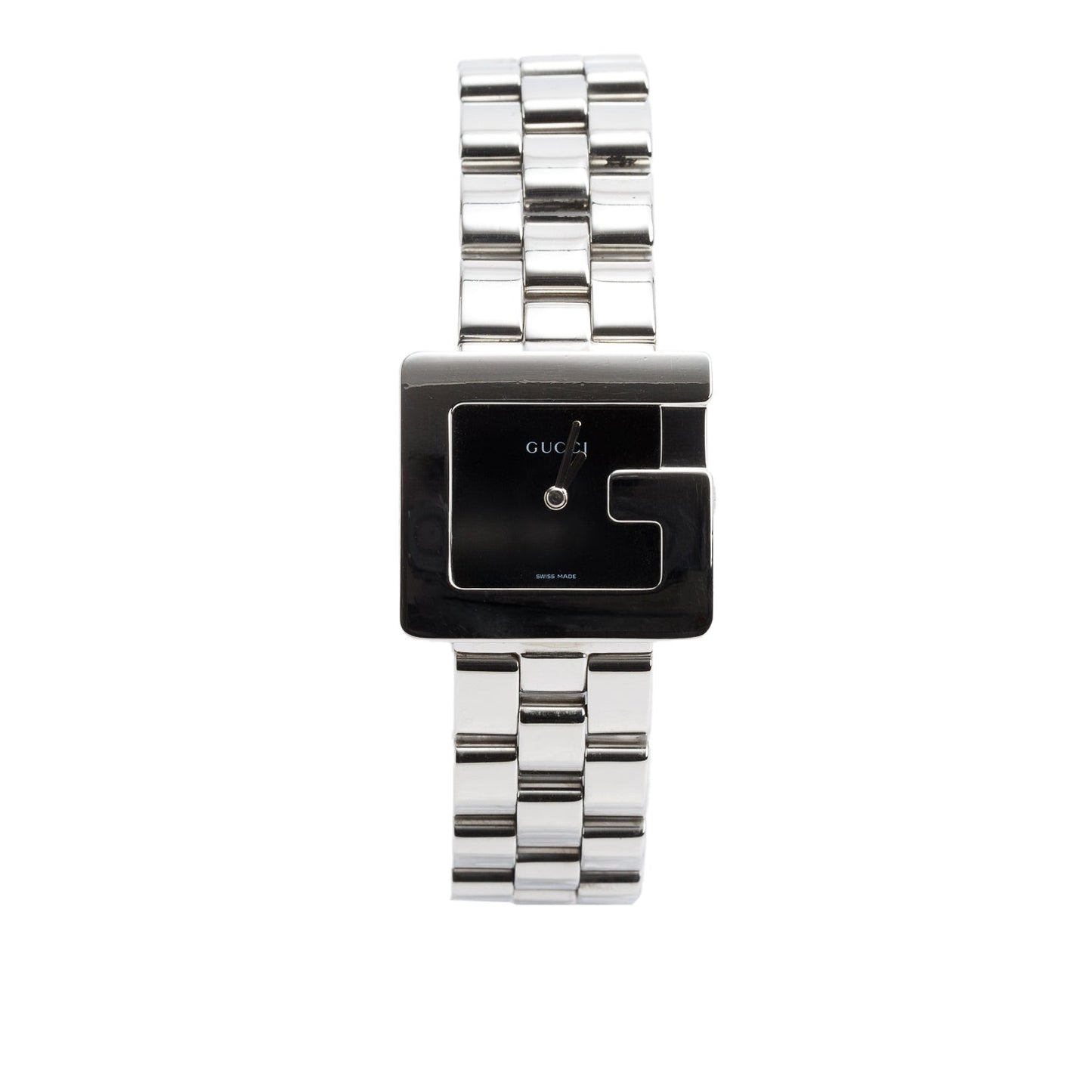 Gucci Stainless Steel 3600J Series 27 MM Quartz Watch Black Dial