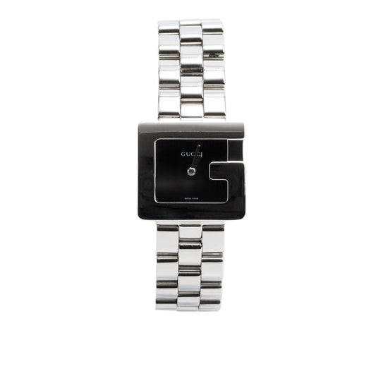 Gucci Stainless Steel 3600J Series 27 MM Quartz Watch Black Dial