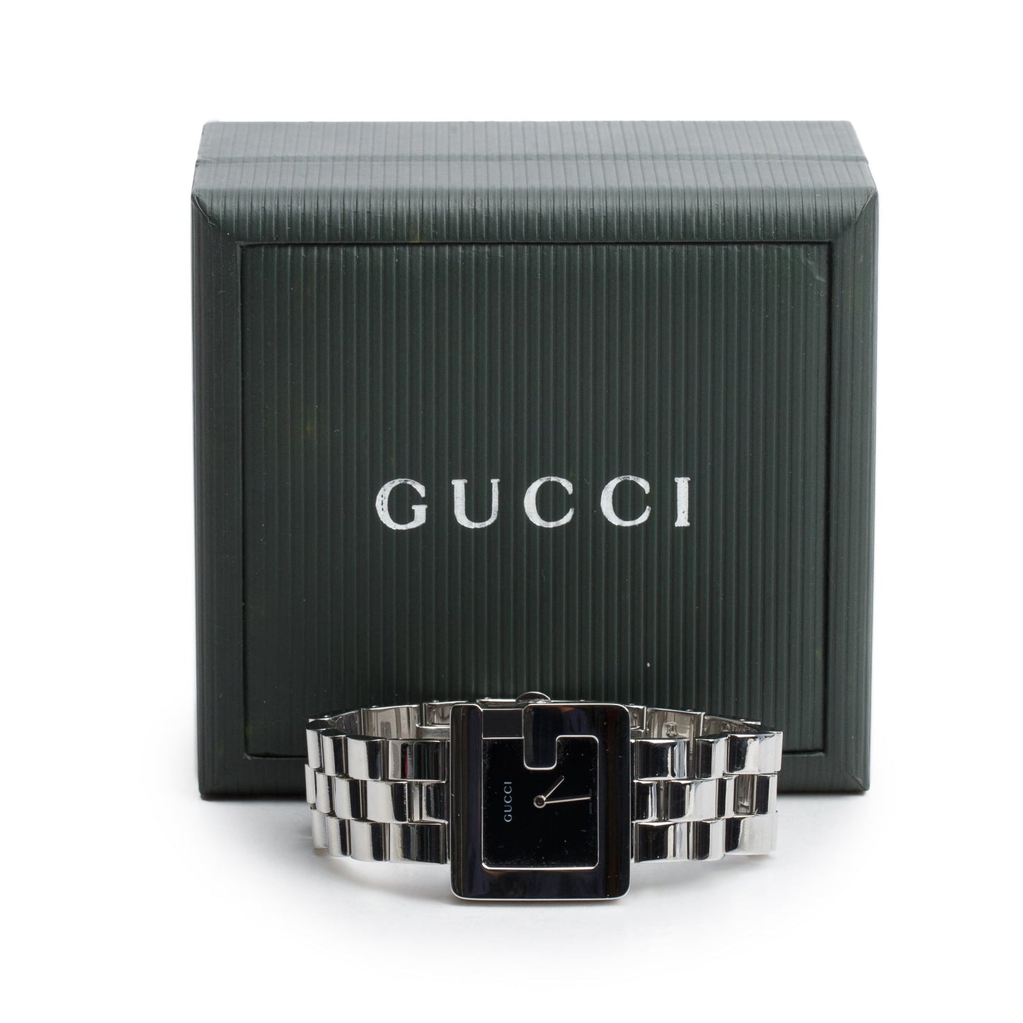 Gucci Stainless Steel 3600M G-Series Watch Black Dial w/ Box