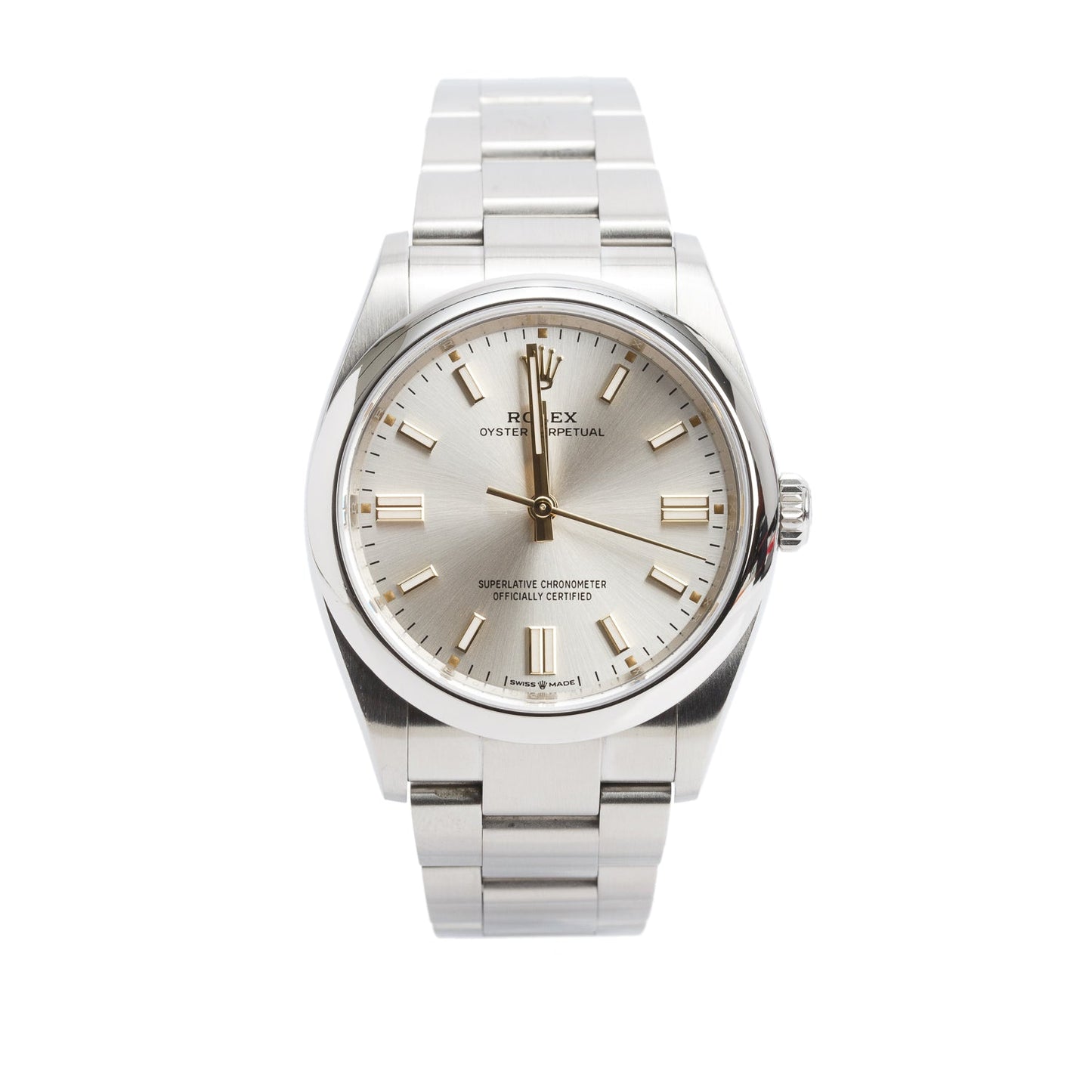 Rolex 2022 Stainless Steel Oyster Perpetual 36 MM Watch Silver Dial 126000 w/ Box & Papers