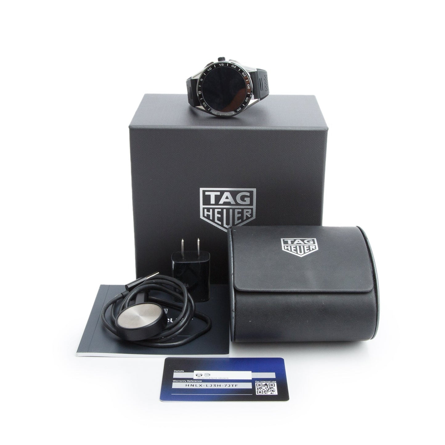 Tag Heuer Stainless Steel Connected 45 MM Digital Watch SBG8A w/ Box, Papers & Charger