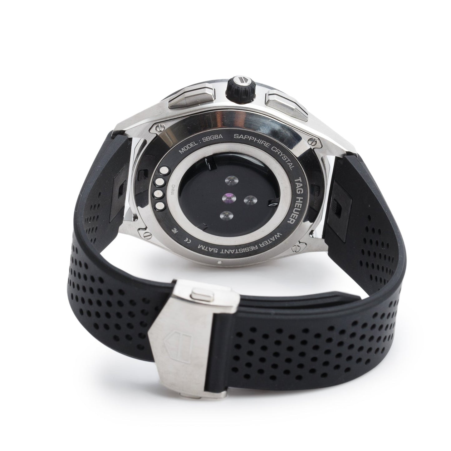 Tag Heuer Stainless Steel Connected 45 MM Digital Watch SBG8A w/ Box, Papers & Charger
