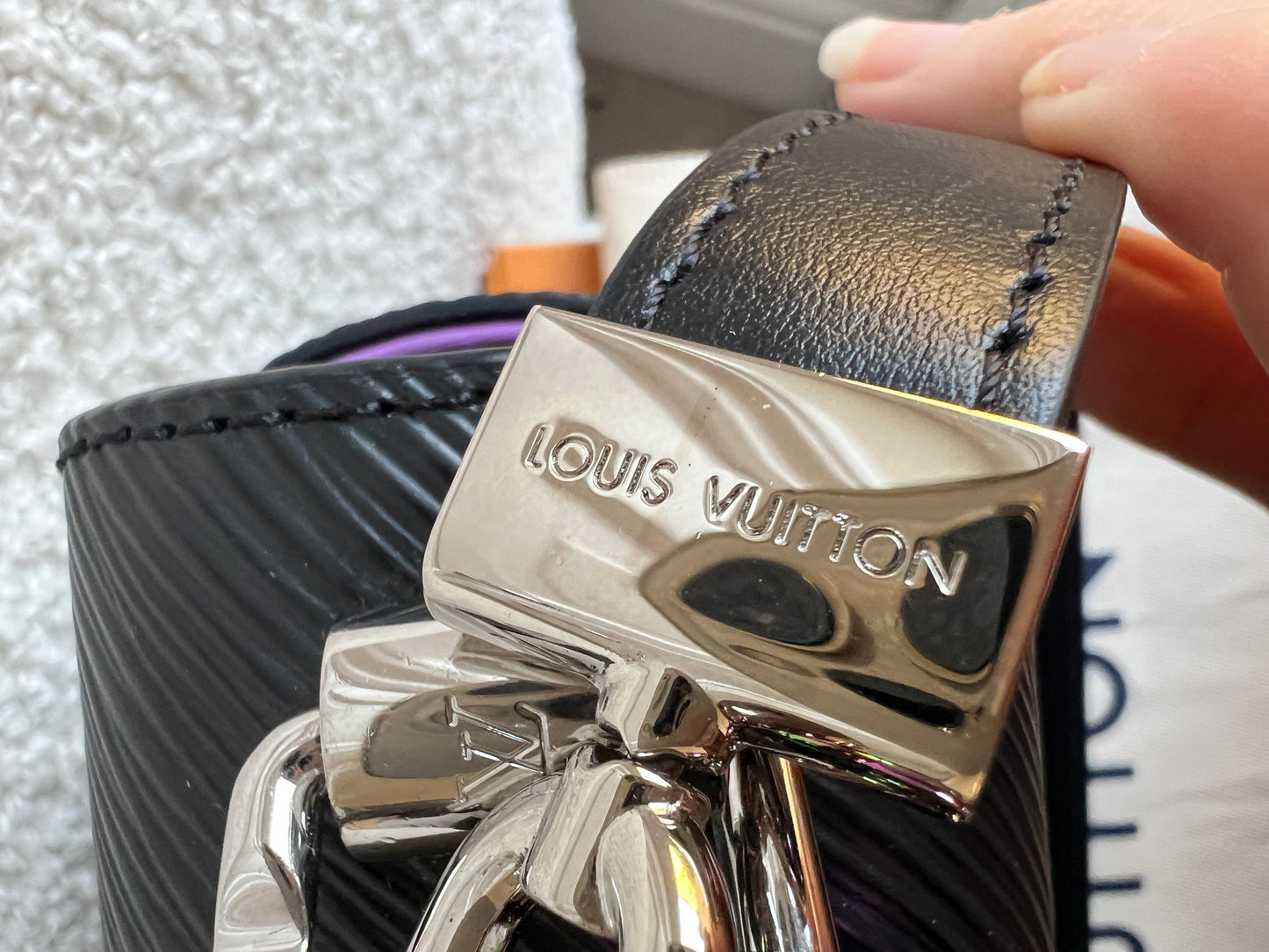 Louis Vuitton Black Triple Chain Twist MM Shoulder Bag (RRP £3550)