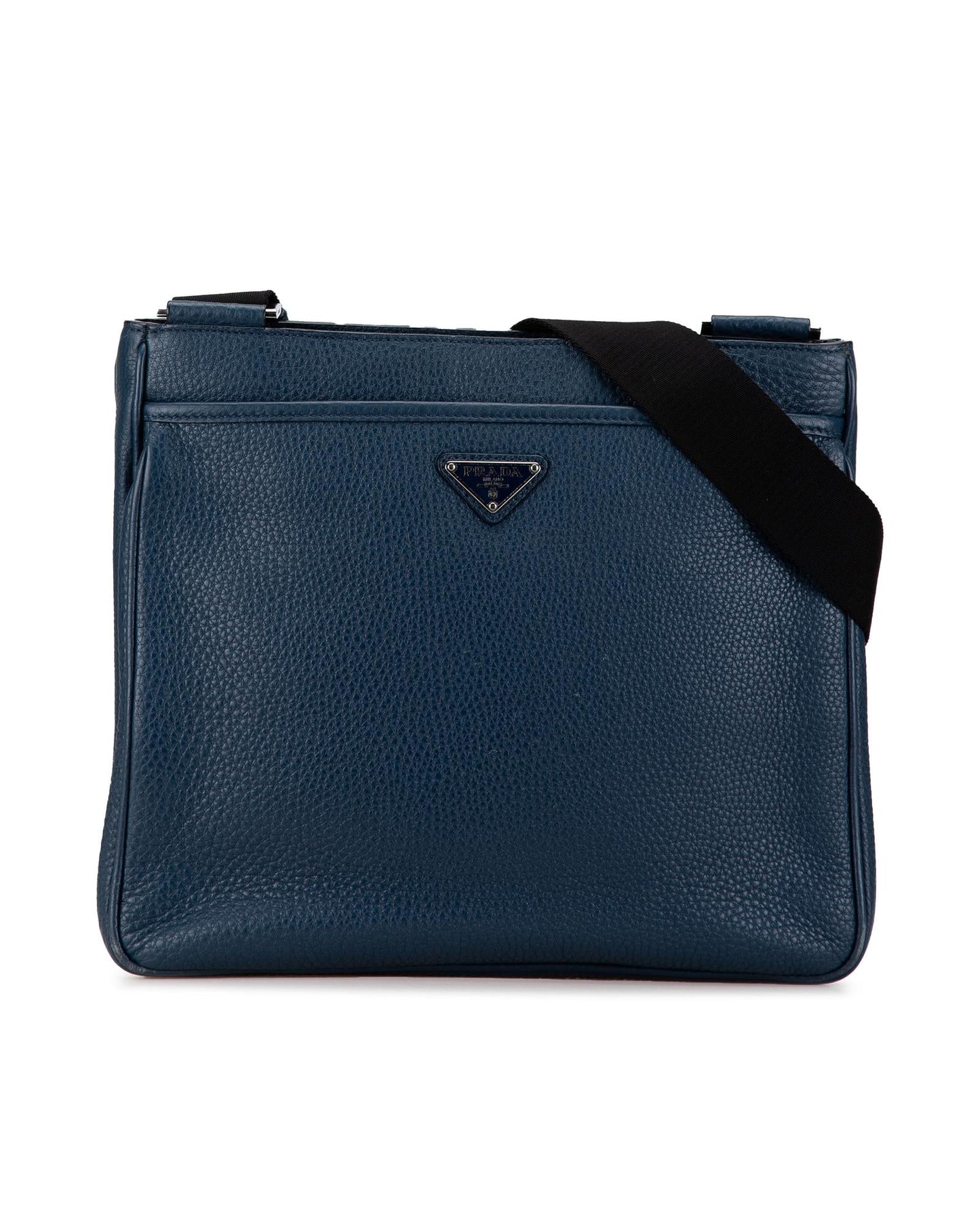 Vitello Daino Leather Crossbody Bag with Adjustable Strap