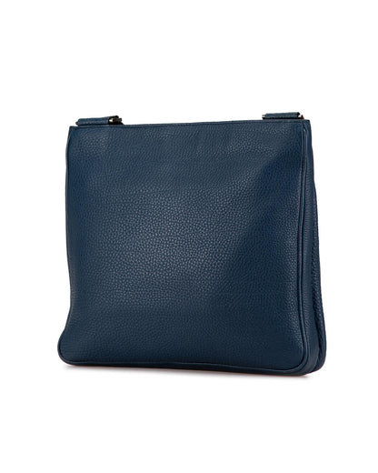 Vitello Daino Leather Crossbody Bag with Adjustable Strap