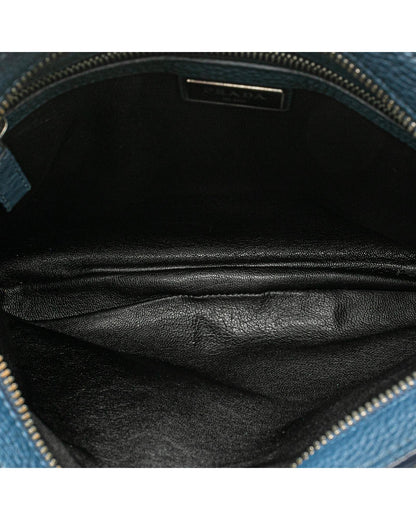 Vitello Daino Leather Crossbody Bag with Adjustable Strap